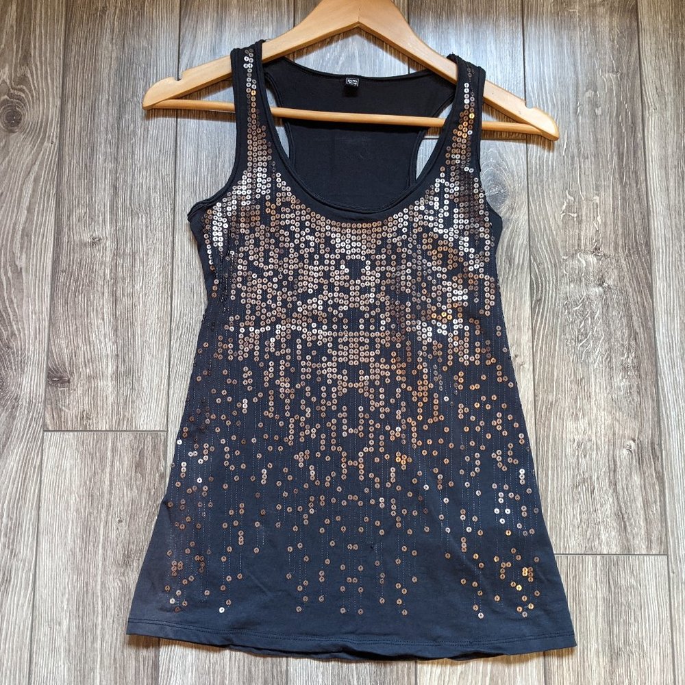 NWOT (S) - PIMKE Sequin Racerback Tank